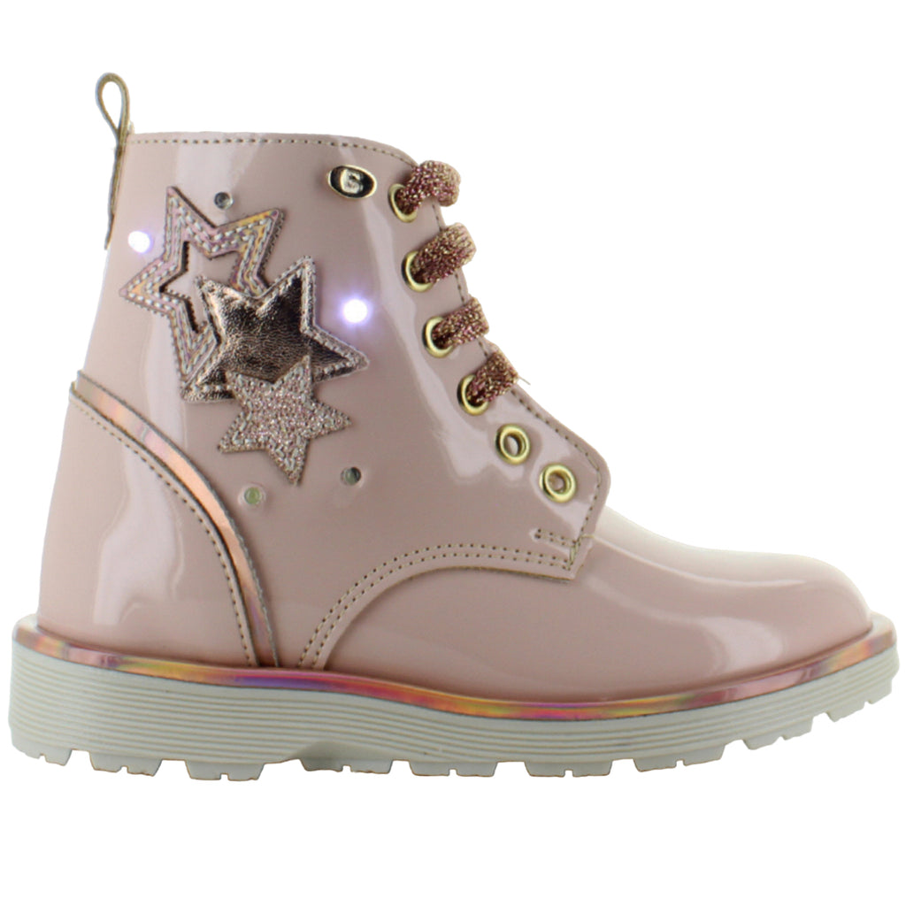 COQUETA BOTA URBANA MODA ELEGANTE STARS LUCES LED NIÑA 86565