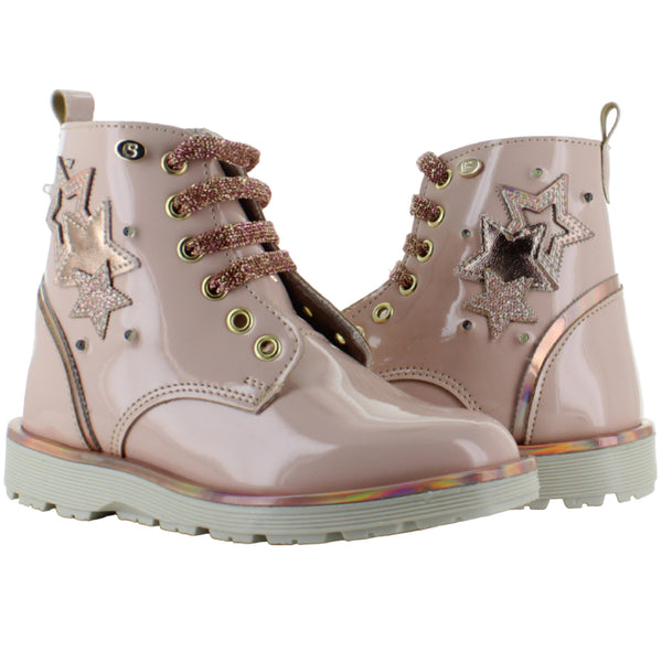 COQUETA BOTA URBANA MODA ELEGANTE STARS LUCES LED NIÑA 86565