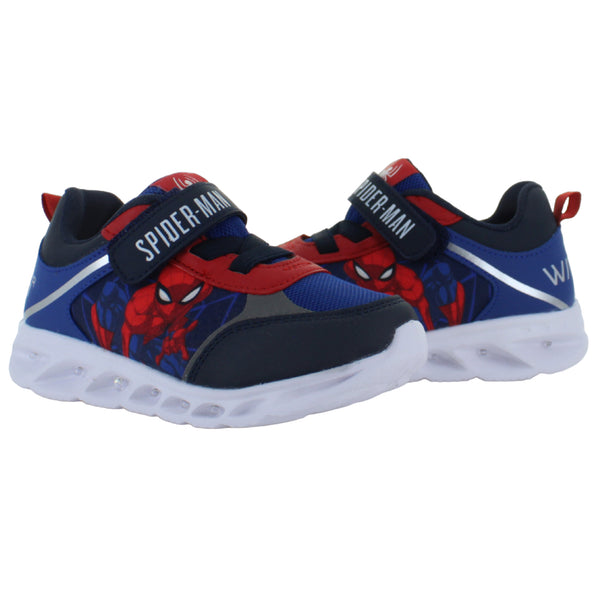 SPIDERMAN TENIS MARVEL LUCES MODA CASUAL CONFORT NIÑO 86584