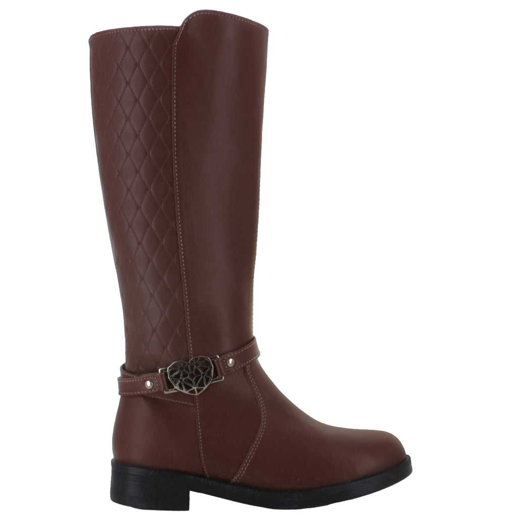 TROPICANA BOTA ALTA MODA ELEGANTE HERRAJE CORAZON NIÑA 86759
