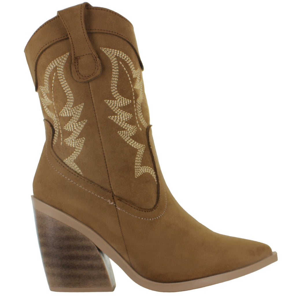 KIUT BOTA VAQUERA TACON ANCHO MODA FIESTA CASUAL MUJER 86996
