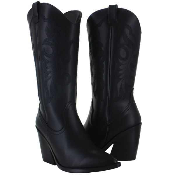 KIUT BOTA VAQUERA TACON ANCHO MODA FIESTA CASUAL MUJER 86998