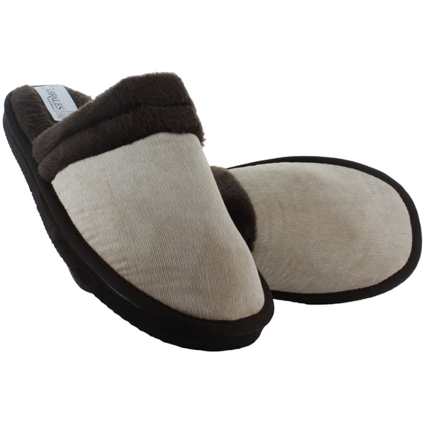 CABRALES PANTUFLA SUECO SLIP ON AFELPADA SUAVE HOMBRE 87233