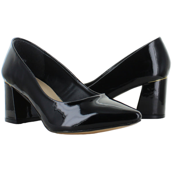 LADY PAULINA ZAPATILLA TACON ANCHO MODA FORMAL MUJER 87801