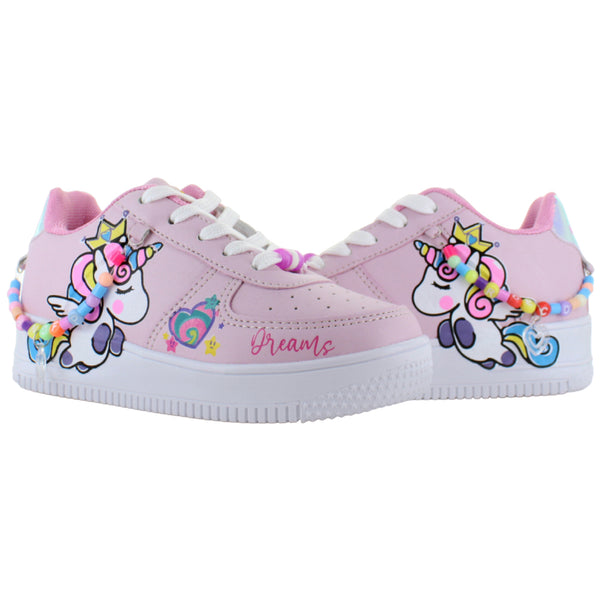 MISS PINK TENIS CASUAL UNICORNIO CADENA CUBITOS NIÑA 87824