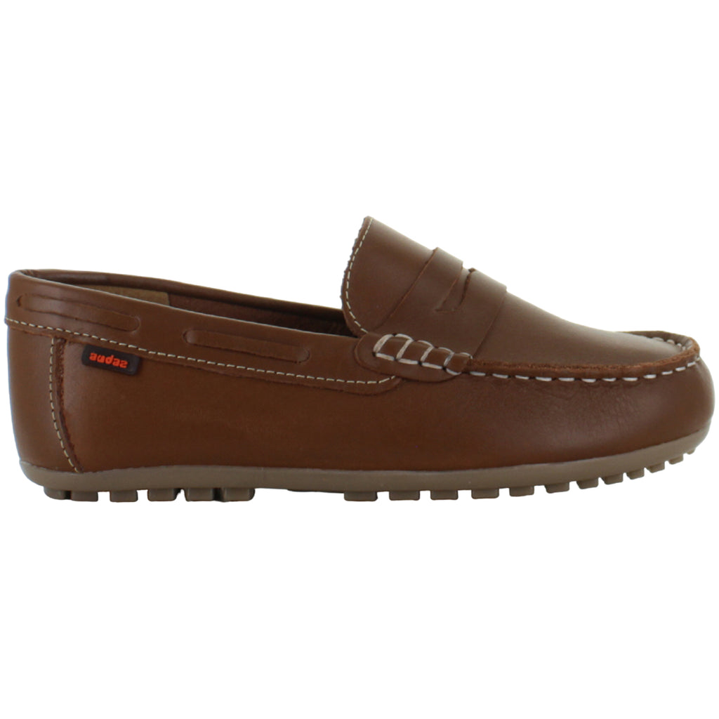 AUDAZ ZAPATO MOCASIN DRIVER LISO VESTIR MODA PIEL NIÑO 88001