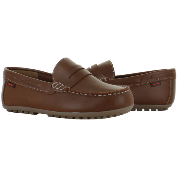 AUDAZ ZAPATO MOCASIN DRIVER LISO VESTIR MODA PIEL NIÑO 88001