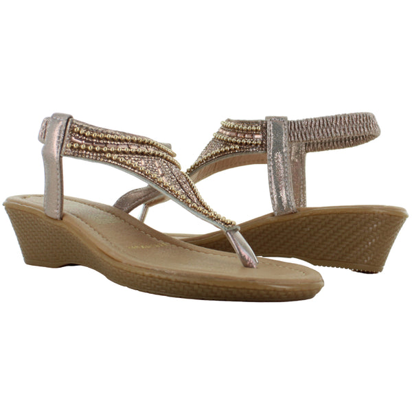 JOZA SANDALIA FLIP FLOP CASUAL ELEGANTE BRILLOS MUJER 88691
