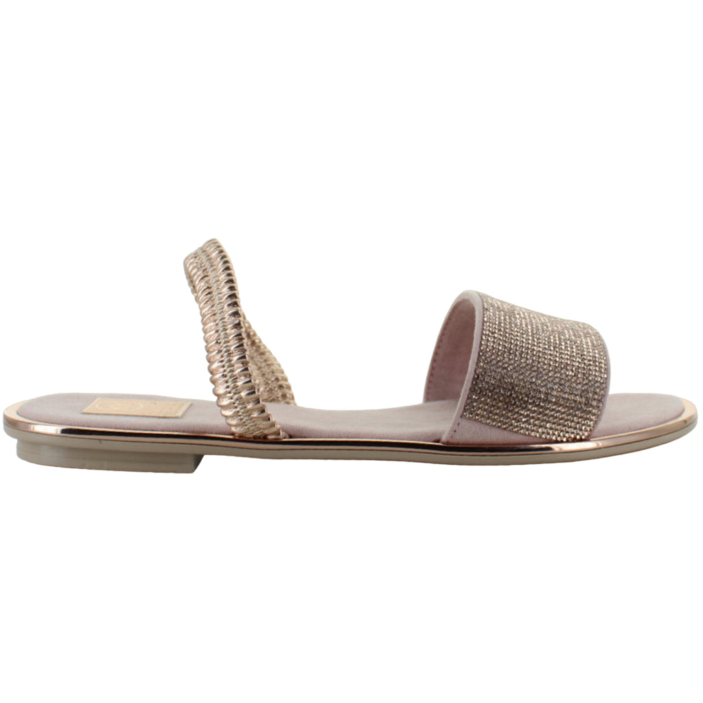 KY SANDALIA MODA CASUAL ELEGANTE BRILLOS BUNGEE MUJER 88705