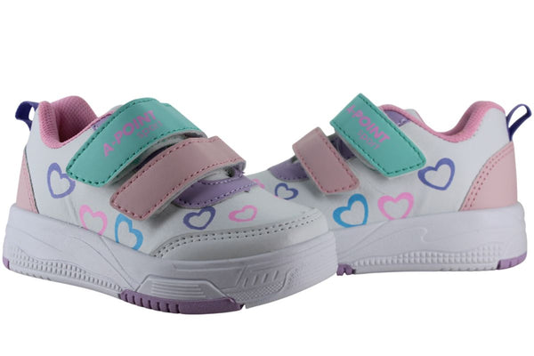 A-POINT TENIS SNEAKERS URBANO CASUAL CONTACTEL NIÑA 88996