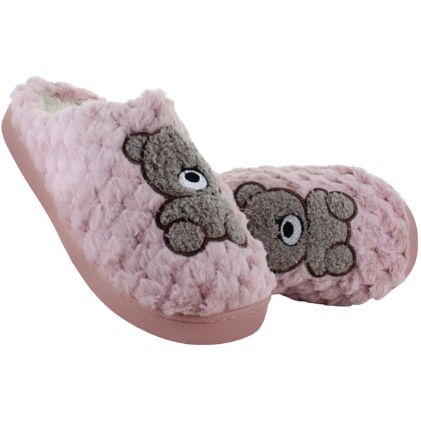 VIA URBANA PANTUFLA AFELPADA DISEÑO OSO CONFORT MUJER 89050