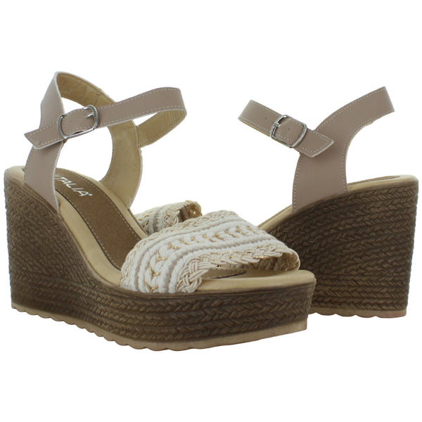 VITALIA SANDALIA PLATAFORMA YUTE MODA ELEGANTE MUJER 89113