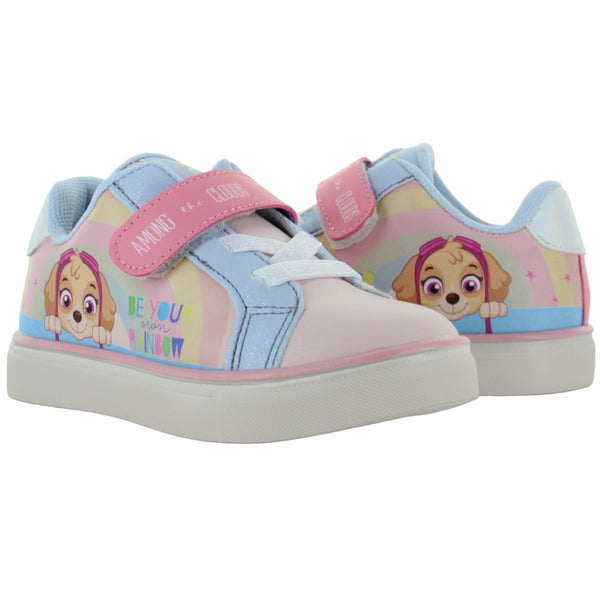 PAW PATROL TENIS SNEAKERS SKYE MODA CASUAL VELCRO NIÑA 89581