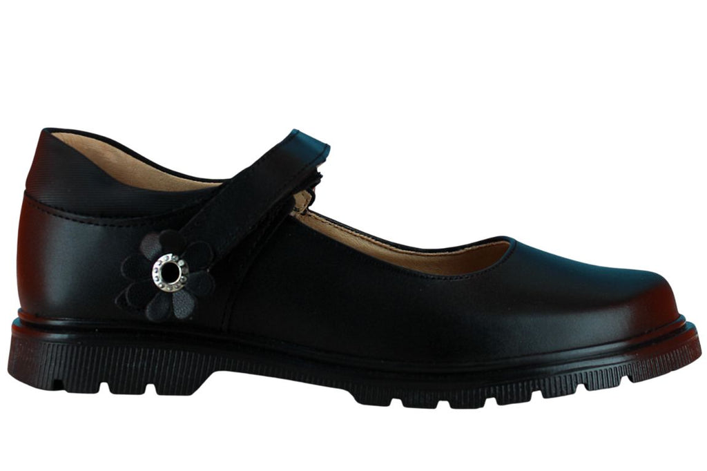 YUYIN ZAPATO BALERINA ESCOLAR FORMAL PIEL BROCHE NIÑA 89585