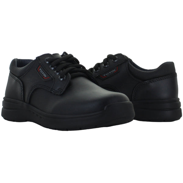 YUYIN ZAPATO CHOCLO VESTIR FORMAL AJUSTABLE PIEL NIÑO 89695