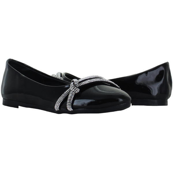 LADY ONE ZAPATO BALERINA ELEGANTE BRLLOS CHAROL NIÑA 90108