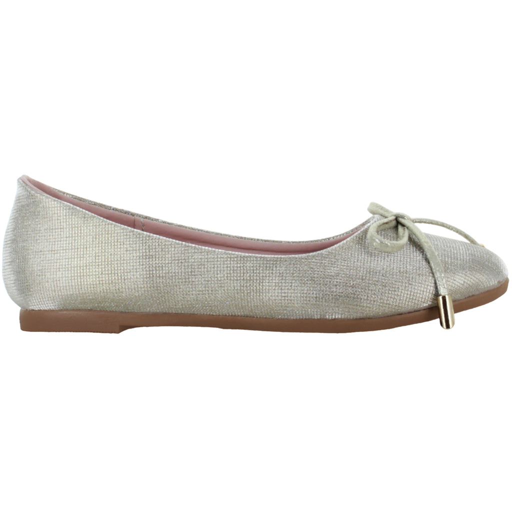 LADY ONE ZAPATO BALERINA MODA ELEGANTE MOÑO BRLLO NIÑA 90109