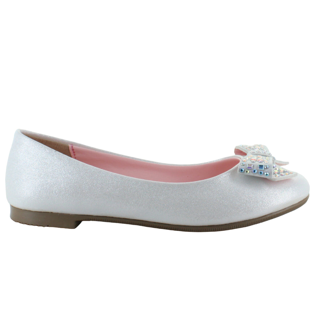 TROPICANA ZAPATO BALERINA MODA CASUAL MOÑO BRILLO NIÑA 90137