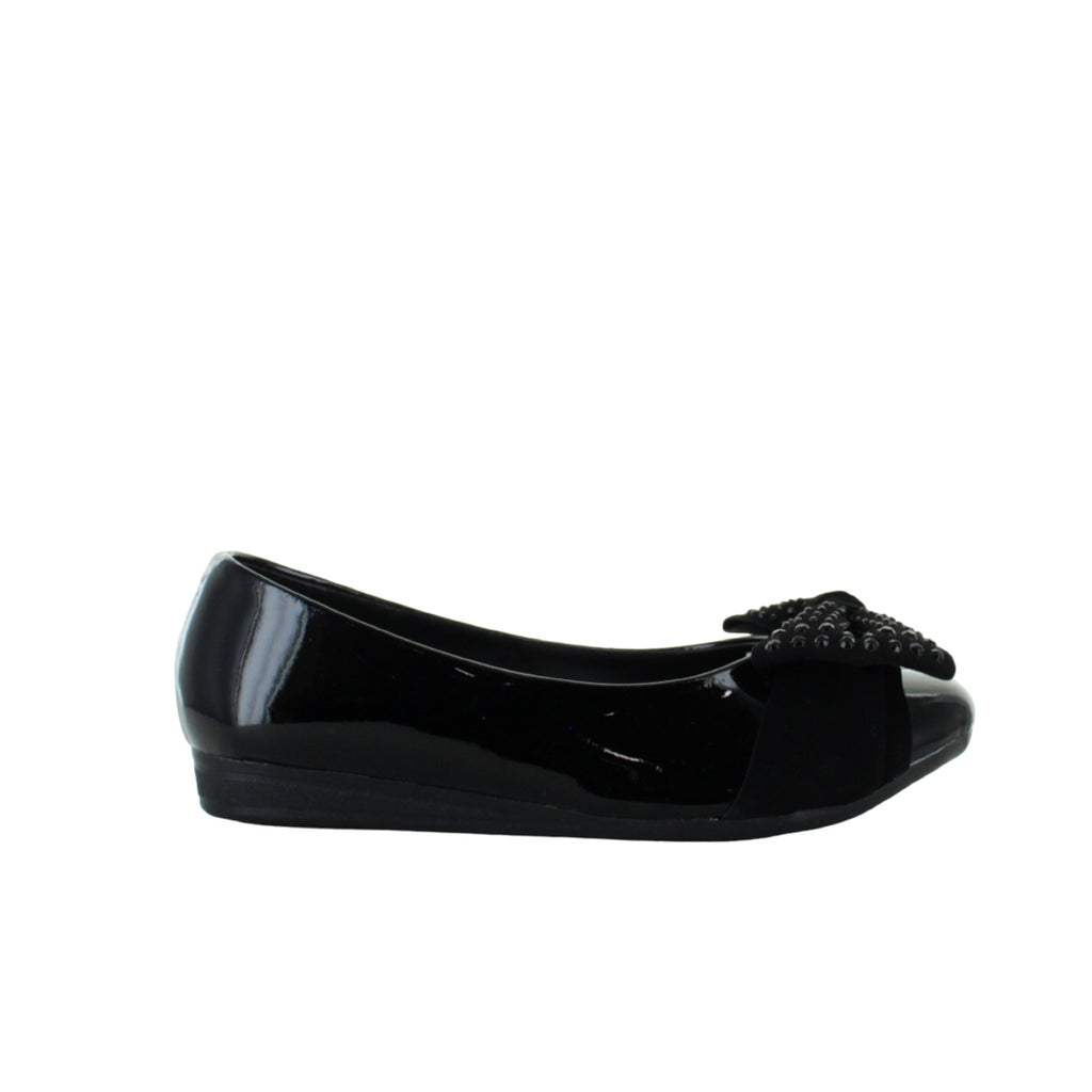 MUTANTE ZAPATO BALERINA MODA CASUAL MOÑO CHAROL NIÑA 90154