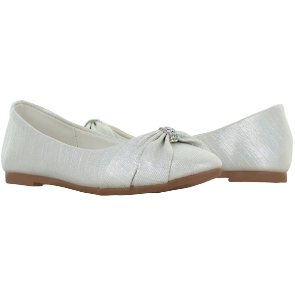 LADY ONE ZAPATO BALERINA MODA ELEGANTE MOÑO BRLLO NIÑA 90171