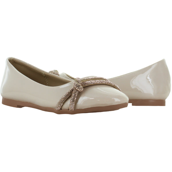 LADY ONE ZAPATO BALERINA ELEGANTE BRILLOS CHAROL NIÑA 90172