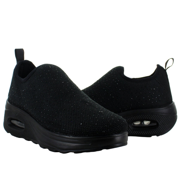 8CTAVA TENIS SNEAKERS SLIP ON MODA SPORT BRILLOS MUJER 90305