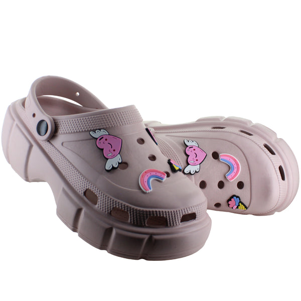 EVA LIGHT SANDALIA CLOG MODA DISEÑO PINES CASUAL MUJER 90609