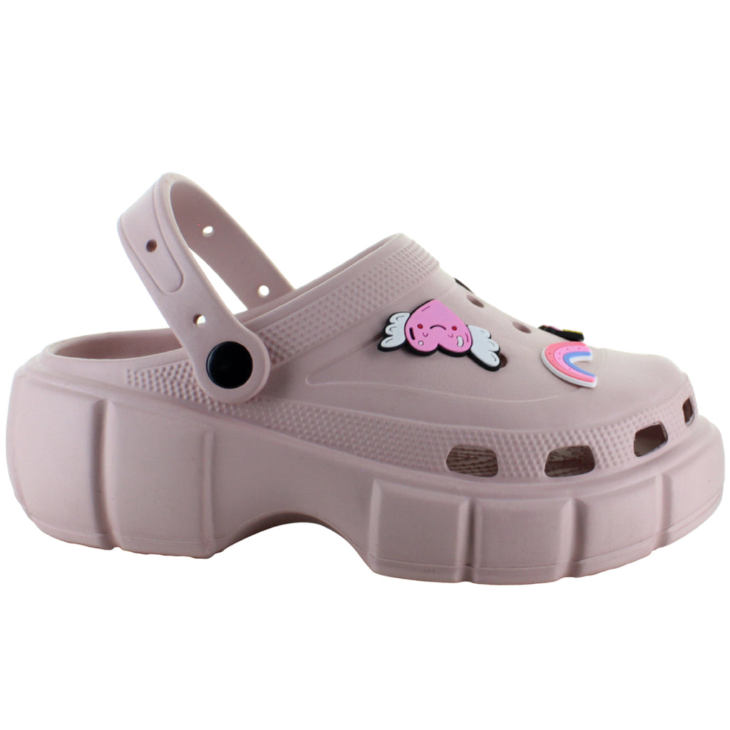 EVA LIGHT SANDALIA CLOG MODA DISEÑO PINES CASUAL MUJER 90609