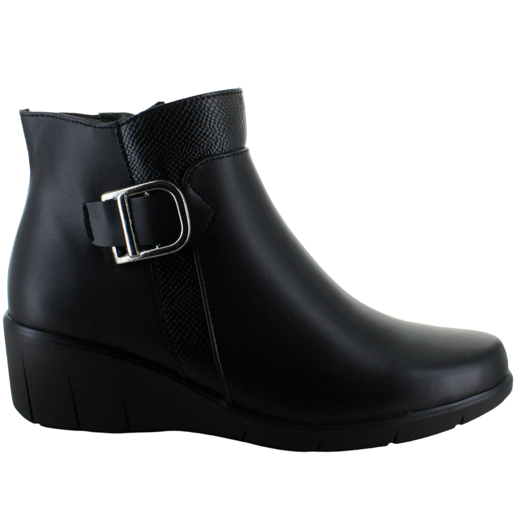 VITALIA BOTIN MODA FORMAL ELEGANTE CUÑA HEBILLA MUJER 91151