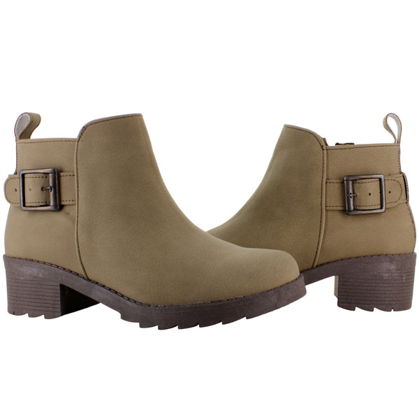 BEEN CLASS BOTIN TACON ANCHO VESTIR MODA HEBILLA MUJER 91188