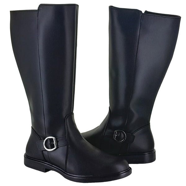 YUYIN BOTA ALTA CAMPERA MODA AJUSTABLE HEBILLA MUJER 91290