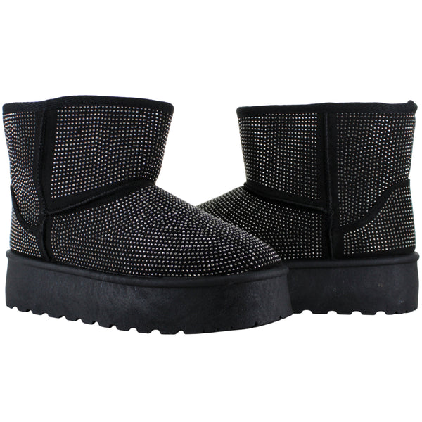 FUROR BOTIN MODA FRIO INVIERNO CASUAL BRILLOS MUJER 91423