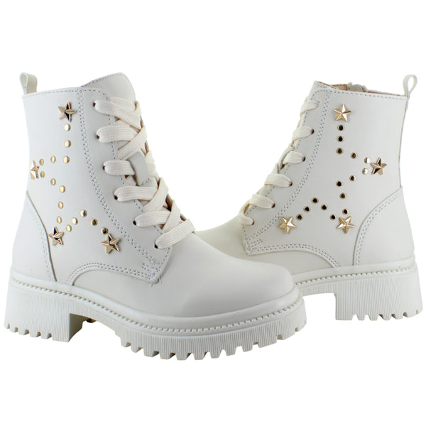 YUYIN BOTA URBANA MODA CASUAL ESTRELLAS AJUSTABLE NIÑA 91549