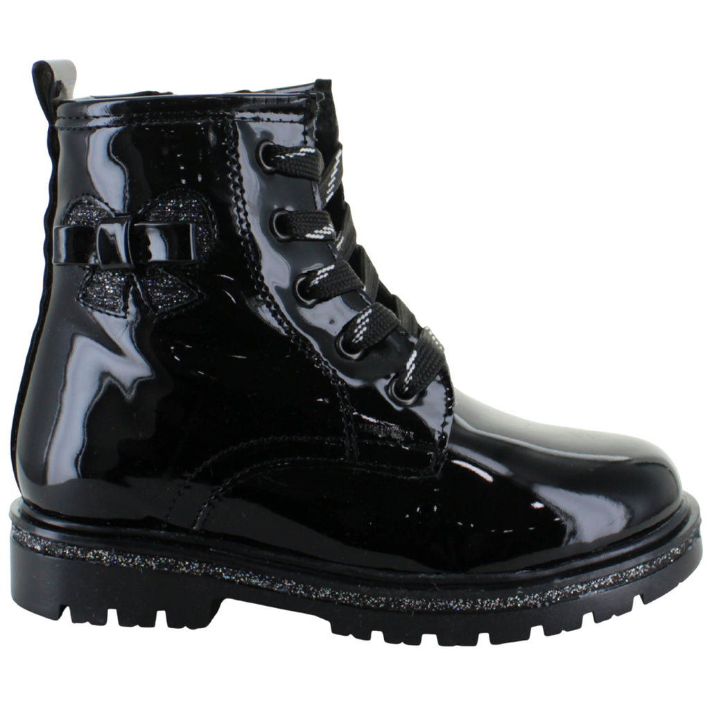 BAMBINO BOTA URBANA CASUAL BRILLOS MOÑO CHAROL NIÑAS 91559