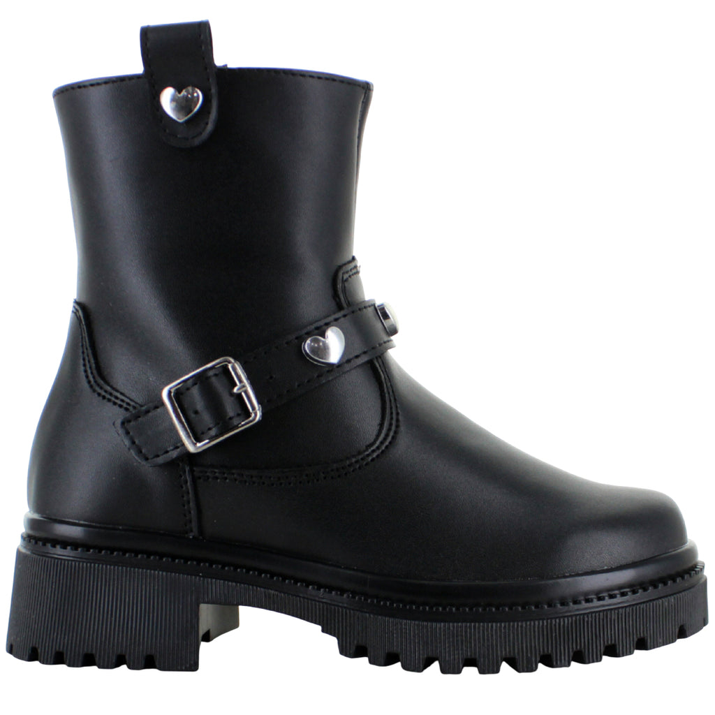 YUYIN BOTA URBANA MODA CASUAL CORAZONES HEBILLA NIÑA 91569