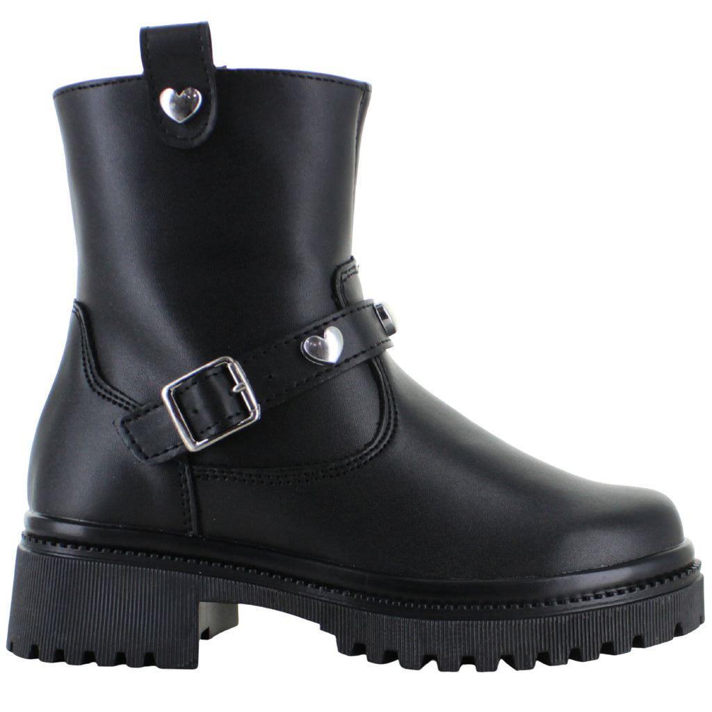 YUYIN BOTA URBANA MODA CASUAL CORAZONES HEBILLA NIÑA 91570
