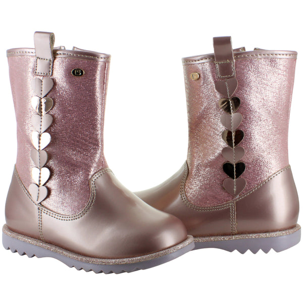 COQUETA BOTA URBANA MODA CASUAL CORAZONES BRILLOS NIÑA 91587