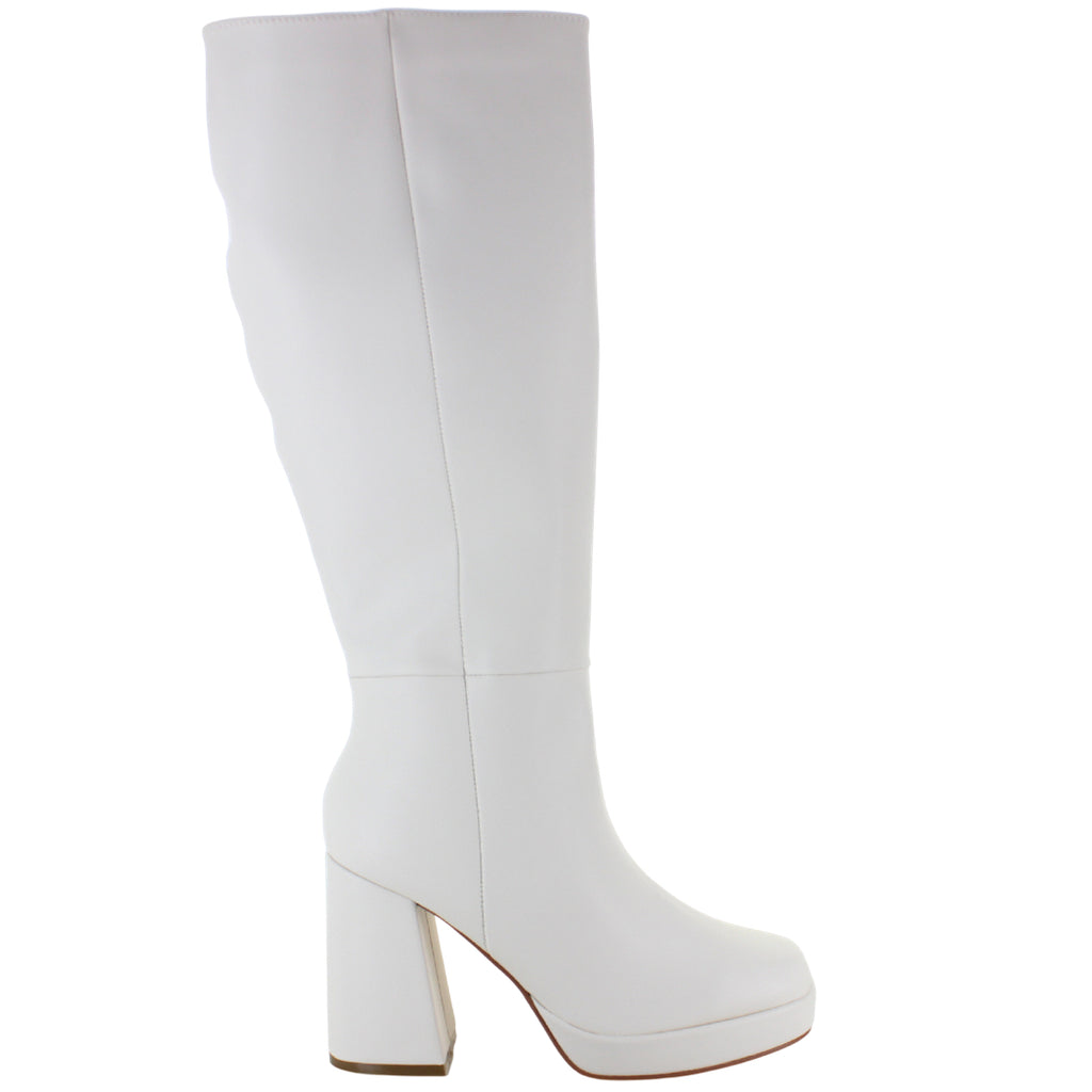 LADY PAULINA BOTA ALTA TACON ANCHO MODA ELEGANTE MUJER 91882