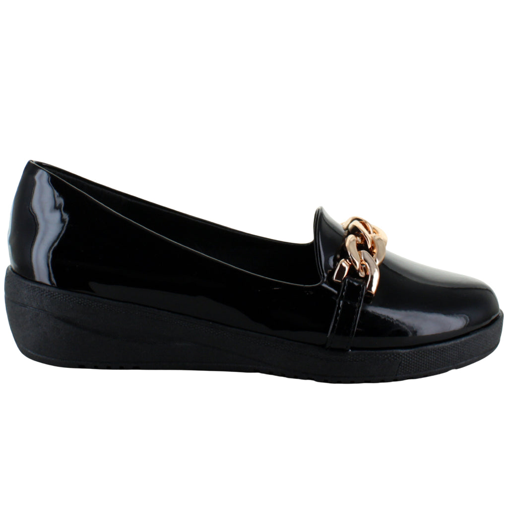 PINK LATTE ZAPATO MOCASIN VESTIR CASUAL CADENA MUJER 91901