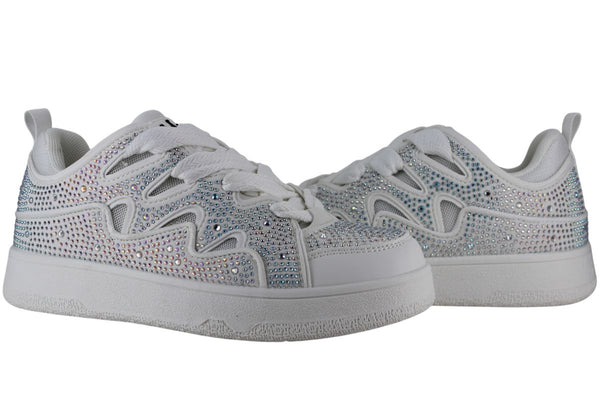 CLASBEN TENIS SNEAKERS URBANO MODA SPORT BRILLOS MUJER 92003