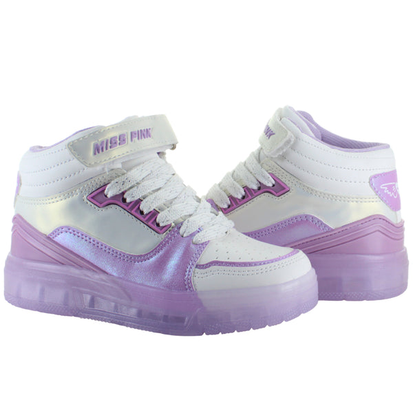 MISS PINK TENIS BOTA URBANA MODA CASUAL CONTACTEL NIÑA 92138