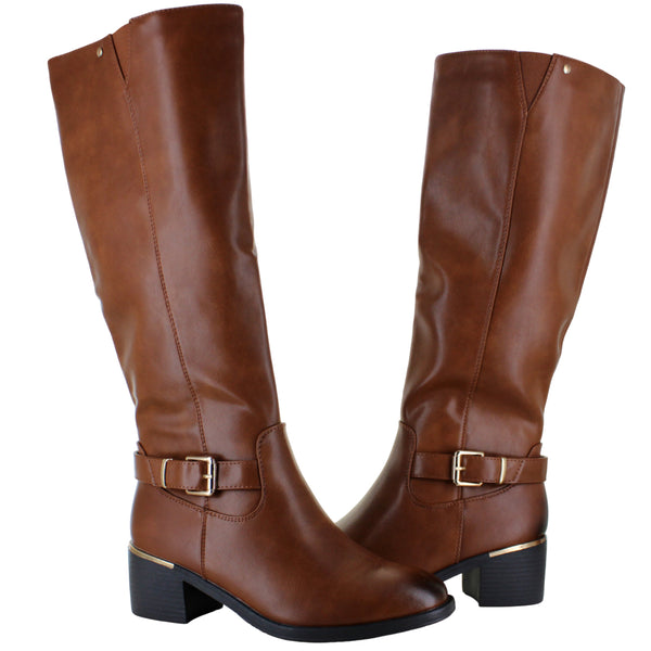 PERUGIA BOTA ALTA CAMPERA MODA ELEGANTE HEBILLA MUJER 92167
