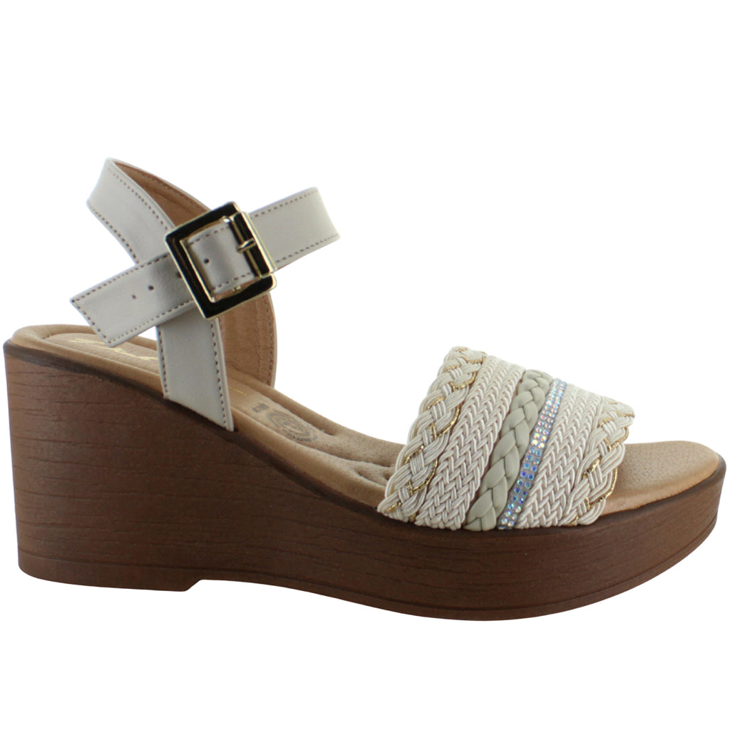 PINK LATTE SANDALIA PLATAFORMA ELEGANTE HEBILLA MUJER 92444