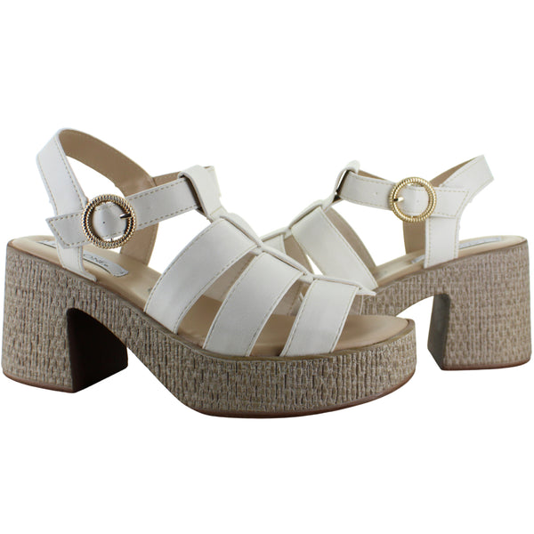 RONASSI SANDALIA ROMANA TACON PLATAFORMA HEBILLA MUJER 92481
