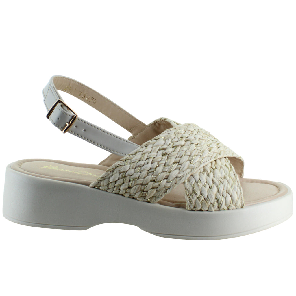 BEEN CLASS SANDALIA PLATAFORMA CASUAL HEBILLA MUJER 92487