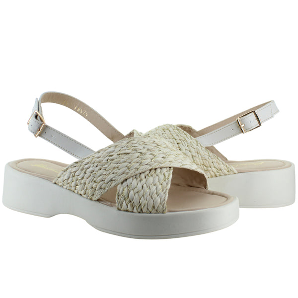 BEEN CLASS SANDALIA PLATAFORMA CASUAL HEBILLA MUJER 92487