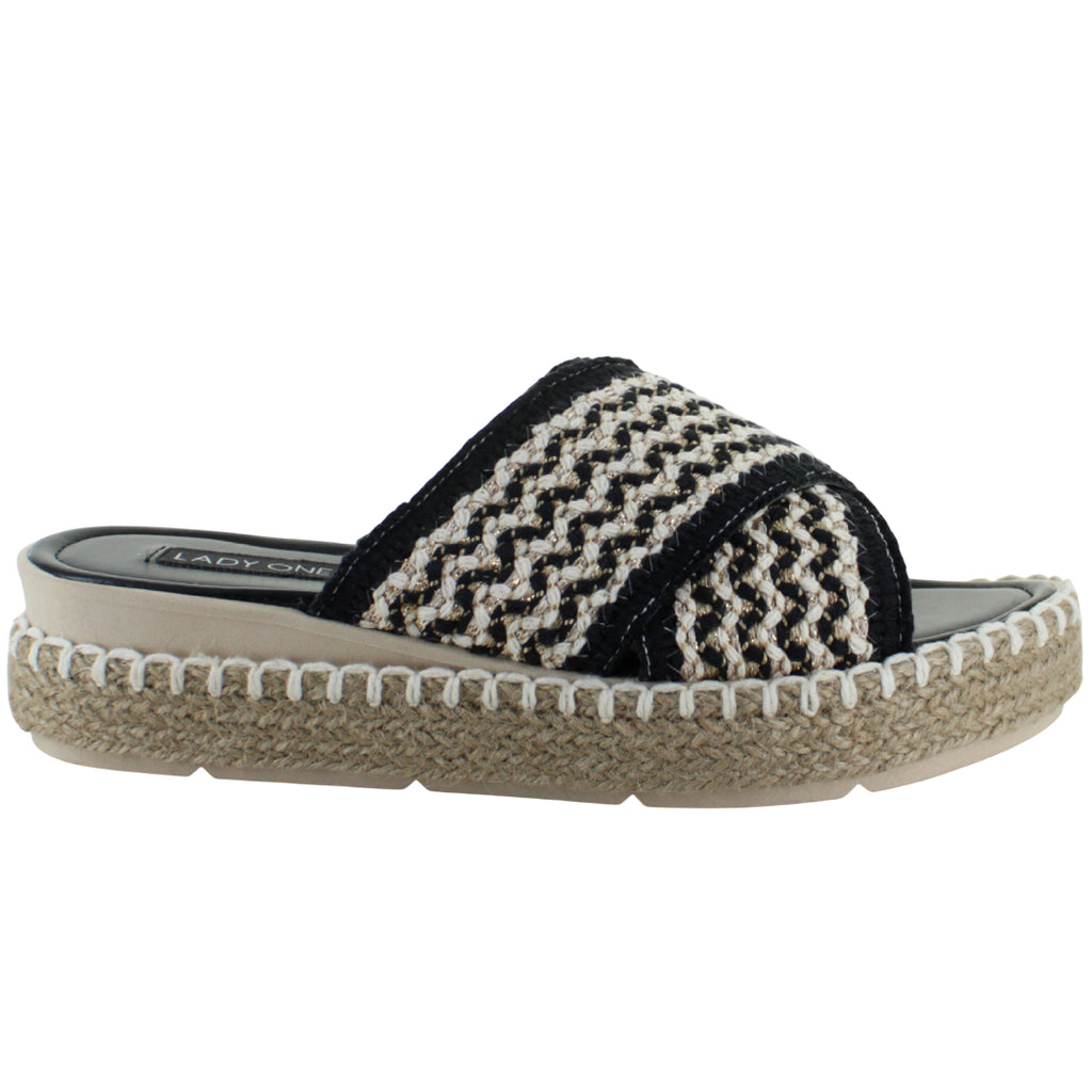 LADY ONE SANDALIA SUECO CUÑA CASUAL TEJIDO YUTE MUJER 92507
