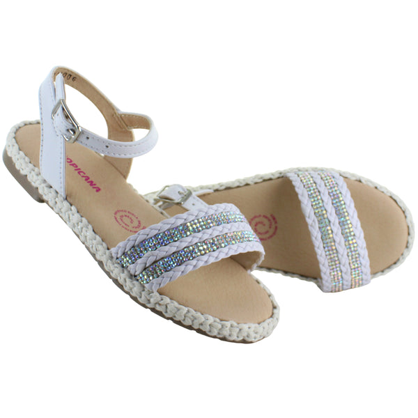 TROPICANA SANDALIA MODA CASUAL BRILLOS HEBILLA NIÑA 92585