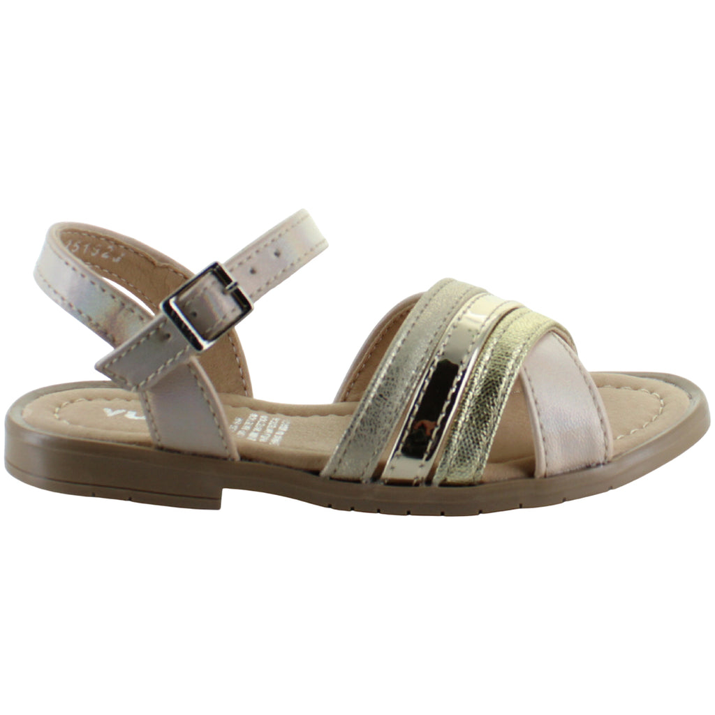 YUYIN HUARACHE MODA CASUAL TIRAS BRILLO AJUSTABLE NIÑA 92685