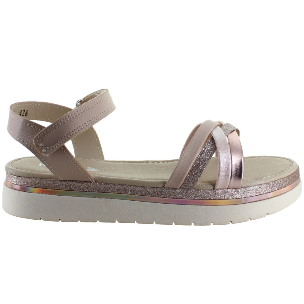 BAMBINO SANDALIA CASUAL BRILLOS AJUSTE CONTACTEL NIÑA 92695